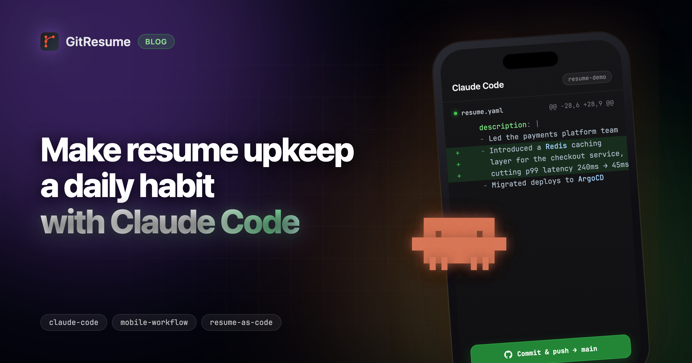 Make Resume Upkeep a Habit with Claude Code on Mobile